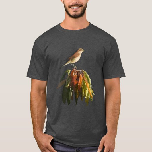 T-shirt Un oiseau mignon et drôle (Devant)