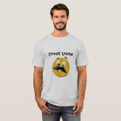 T-shirt Un oncle fou avec la moustache (Devant entier)