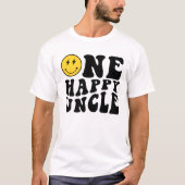 T-shirt Un oncle heureux correspondant Anniversaire Tee po (Devant)