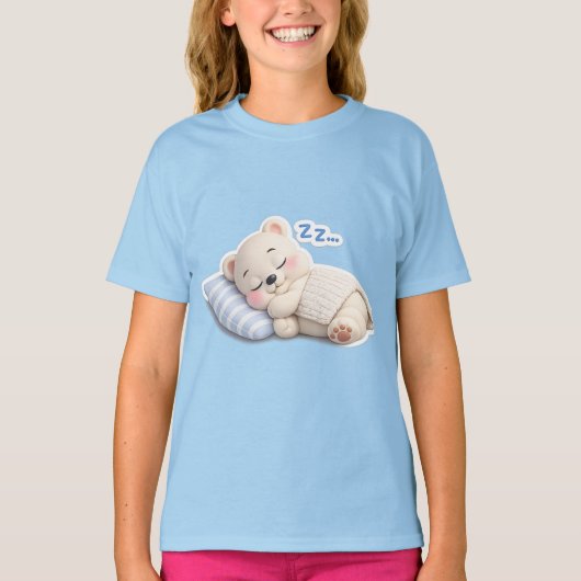 T-shirt Un ours endormi (Devant)