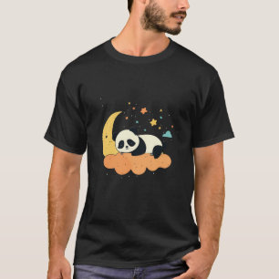 T-shirt Un Pajama De Panda Sur Le Sol Du Panda