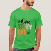 T-shirt Un papa chanceux (Devant)
