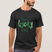 T-shirt Un papa chanceux | Personnalisable St Patrick's Da (Devant)