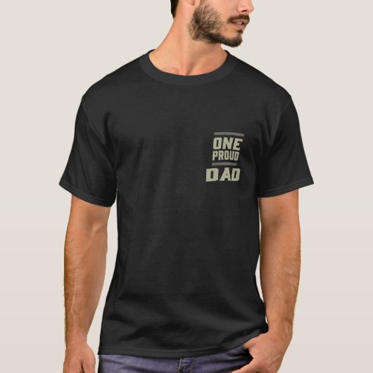 T-shirt Un papa fier (Devant)