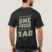 T-shirt Un papa fier (Dos)