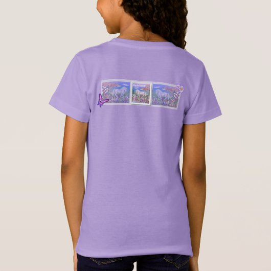 T-Shirt Un paradis mauve (Dos)