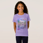 T-Shirt Un paradis mauve (Devant entier)