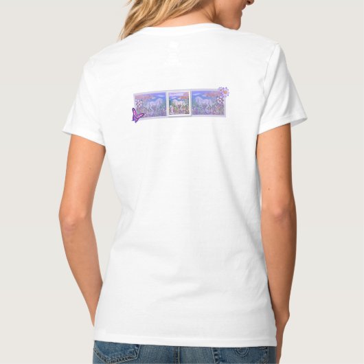 T-shirt Un paradis mauve (Dos)