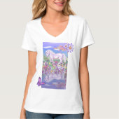 T-shirt Un paradis mauve (Devant)