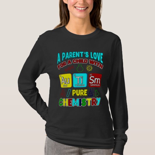 T-shirt Un Parent S Amour Pour L'Enfant Avec Autisme Pure (Devant)