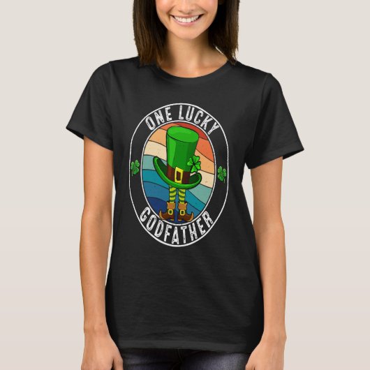 T-shirt Un Parrain Lucky Leprechaun St patrick irlandais (Devant)