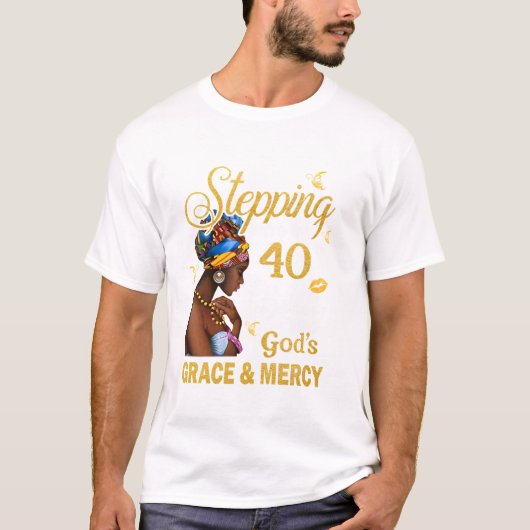T-shirt Un pas vers mon 40e anniversaire (Devant)
