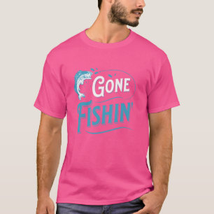 T-shirt Un Pêcheur Drôle Est Parti Pêcher