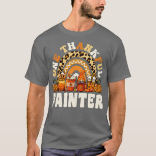 T-shirt Un peintre reconnaissant Thanksgiving Rainbow Leop