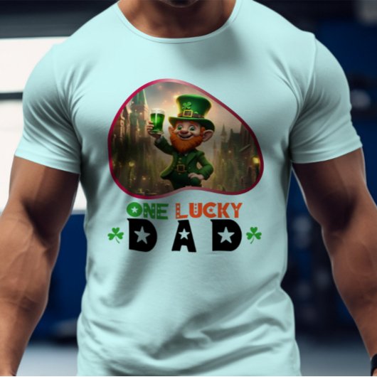 T-shirt Un père chanceux - Pot de plaisir de Leprechaun