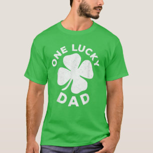 T-shirt Un père chanceux Vintage St Patrick Day