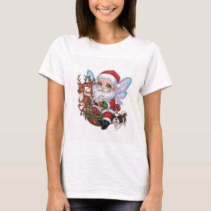 T-shirt Un Père Noël de fée mignon avec éclat