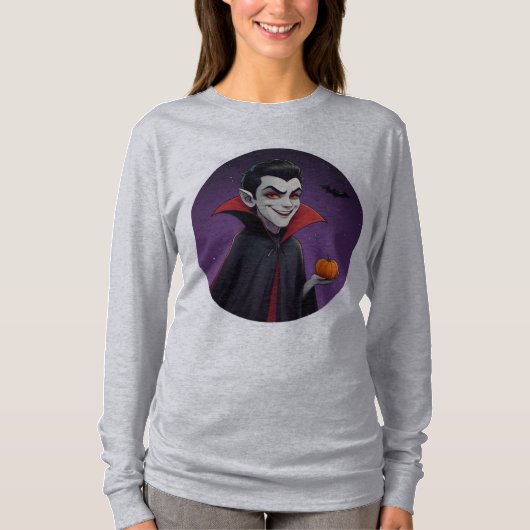 T-shirt Un perf sweatshirt ludique Halloween Vampire (Devant)