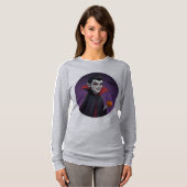 T-shirt Un perf sweatshirt ludique Halloween Vampire (Devant entier)