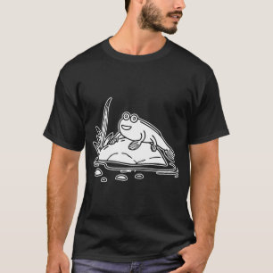 T-shirt Un périophtalme se reposant sur un rocher près d'u