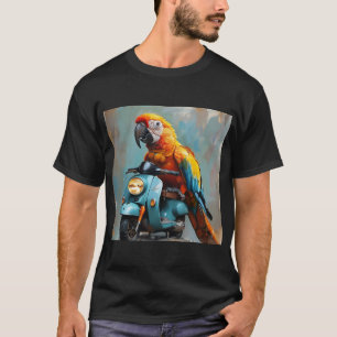 T-shirt Un perroquet sur une moto Partie II