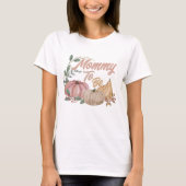 T-shirt Un petit Citrouille est en route - Maman To Be (Devant)