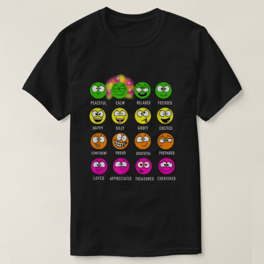 T-shirt Un petit groupe de sentiments (Design devant)