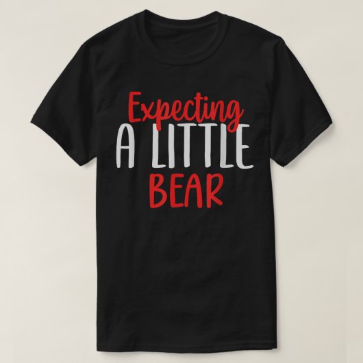 T-shirt Un Petit Ours Drôle Grossesse Nouvelle Maman (Design devant)