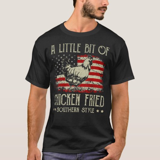 T-shirt Un Petit Peu De Poulet Frit Au Sud (Devant)