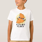 T-shirt Un Petit Peu Flaky Drôle Croissant Pâtissier (Devant)
