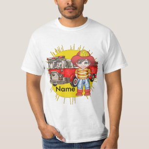 T-shirt Un petit pompier
