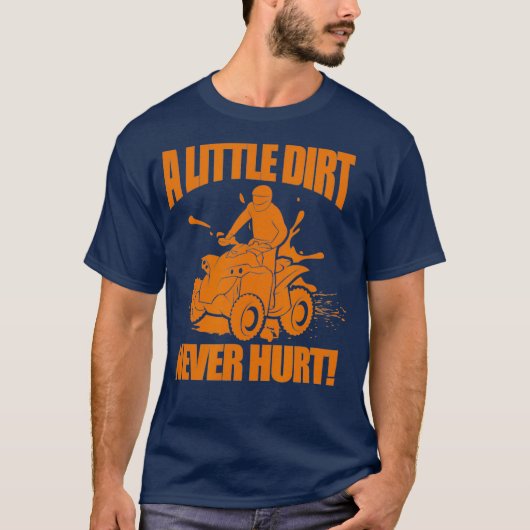 T-shirt Un Peu De Chemin N'A Jamais Mal Drôle VTT Quatre R (Devant)