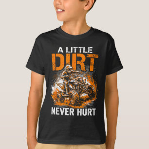 T-shirt Un peu de saleté nuit quad 4 roues atv randonnée à