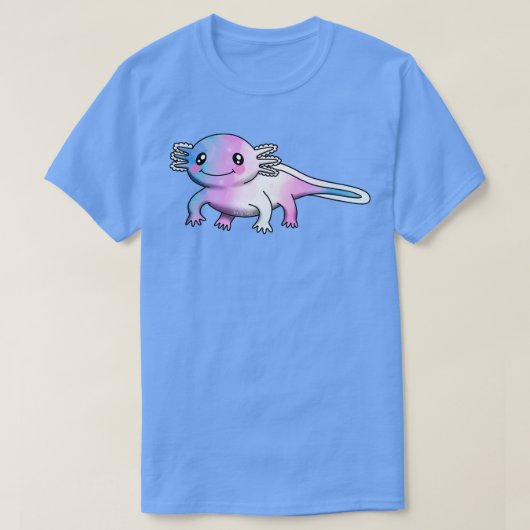 T-shirt Un peu de trans axolotl (Design devant)