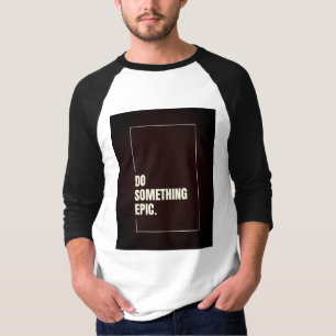 T-Shirt Un Peu Graphique - Style Facile, N'Importe