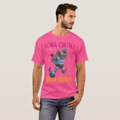 T-shirt Un peu gros un peu baraqué musculation (Devant entier)
