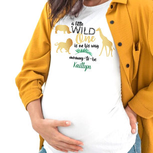 T-shirt Un Peu Sauvage Est En Chemin Boys Baby shower