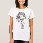 T-shirt un phoenix magique assis sur un sakura fleuri T-S (Devant)