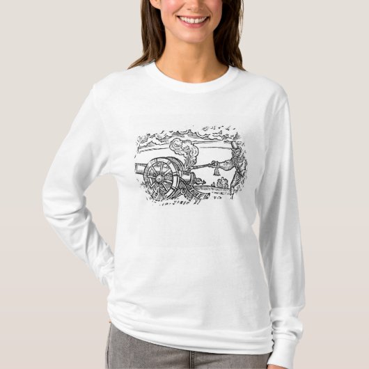 T-shirt Un Pikeman allumant un canon (Devant)