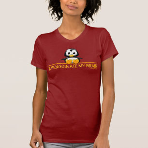 T-shirt Un pingouin a mangé mon cerveau