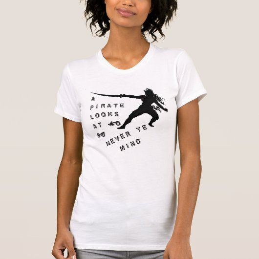 T-shirt Un pirate regarde 40 - ne vous en faites pas ! (Devant)