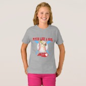 T-shirt Un Pitch Comme Une Fille (Devant entier)