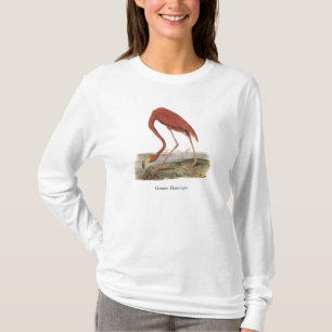 T-shirt Un plus grand Flamant rose, John Audubon
