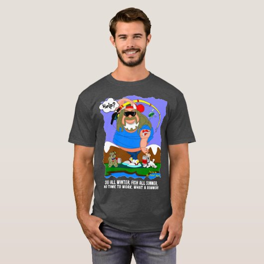 T-shirt Un poisson (Devant entier)