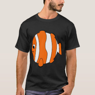 T-shirt Un poisson clown rond de style kugli cartoonesque