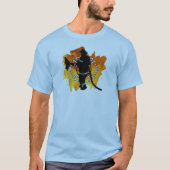 T-shirt Un Pompier En Flammes (Devant)