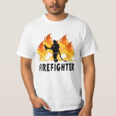 T-shirt Un pompier flambe (Devant)