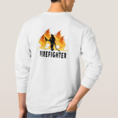 T-shirt Un pompier flambe (Dos)