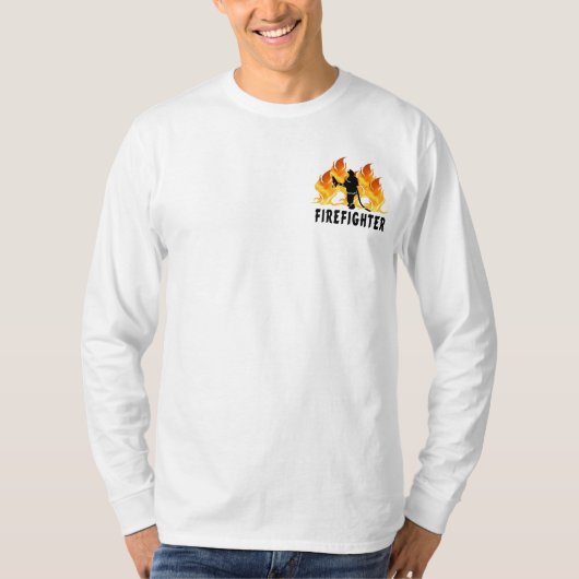 T-shirt Un pompier flambe (Devant)