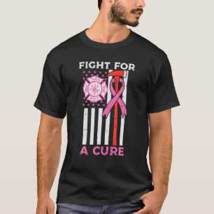 T-shirt Un Pompier Lutte Pour Un Drapeau Américain Cure Ca